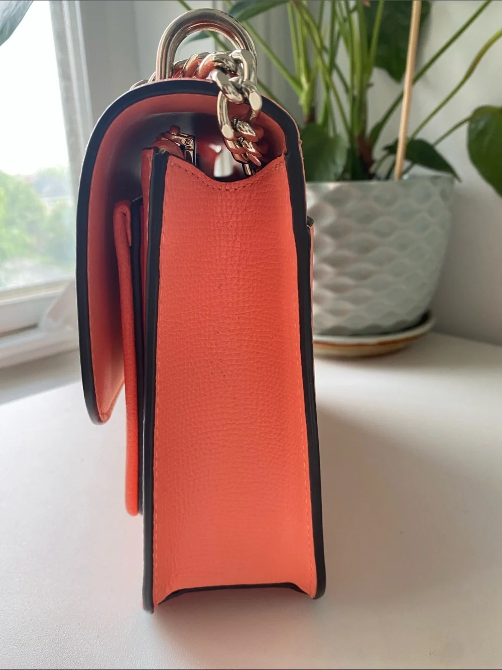 kate spade Coral Trim Canvas Shoulder Bag with Pineapple Accent - Picture 2 of 4